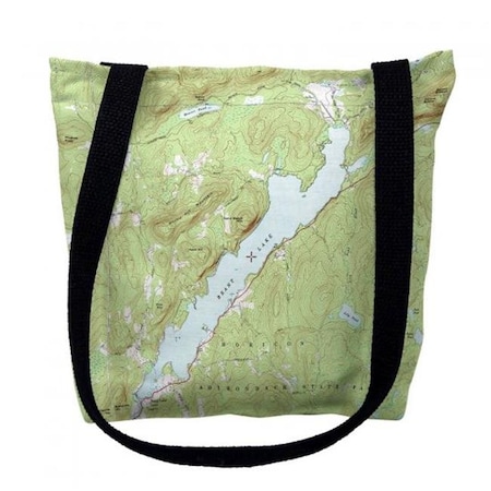 Betsy Drake TY1097M 16 X 16 In. Brant Lake New York Nautical Map Tote Bag - Medium